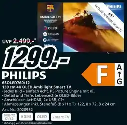 Media Markt PHILIPS 4K OLED Ambilight Smart TV Angebot
