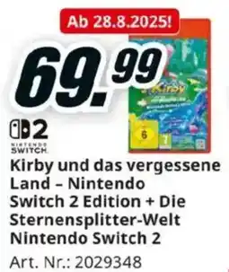 Media Markt NINTENDO SWITCH Kirby und das vergessene Land - Nintendo Switch 2 Edition + Die Sternensplitter-Welt Nintendo Switch 2 Angebot