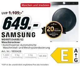 Media Markt SAMSUNG Waschtrockner Angebot