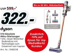 Media Markt dyson V10 Absolute Akku-Stielsauger Angebot