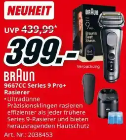 Media Markt BRAUN 9667CC Series 9 Pro+ Rasierer Angebot