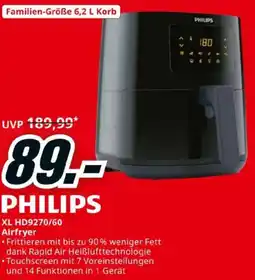 Media Markt PHILIPS XL HD9270/60 Airfryer Angebot