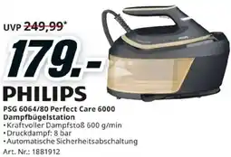 Media Markt PHILIPS PSG 6064/80 Perfect Care 6000 Dampfbügelstation Angebot