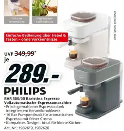 Media Markt PHILIPS BAR 300/00 Baristina Espresso Vollautomatische-Espressomaschine Angebot