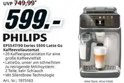 Media Markt PHILIPS EP5547/90 Series 5500 Latte Go Kaffeevollautomat Angebot
