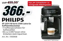 Media Markt PHILIPS EP 2331/10 Serie 2300 Latte Go Kaffeevollautomat Angebot