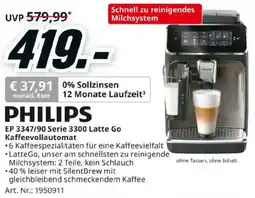 Media Markt PHILIPS EP 3347/90 Serie 3300 Latte Go Kaffeevollautomat Angebot