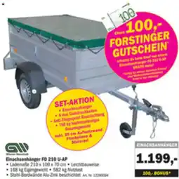 Forstinger Einachsanhänger F0 210 U-AP Angebot
