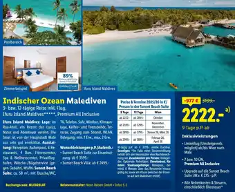 Lidl Reisen Indischer Ozean Malediven Angebot