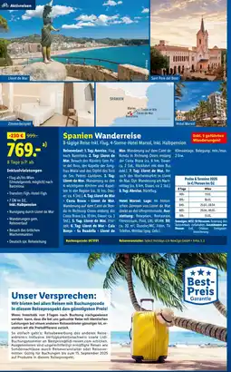 Lidl Reisen Spanien Wanderreise Angebot