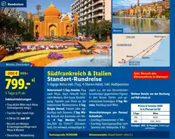 Lidl Reisen Südfrankreich & Italien Standort-Rundreise Angebot