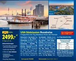 Lidl Reisen USA Südstaaten Rundreise Angebot