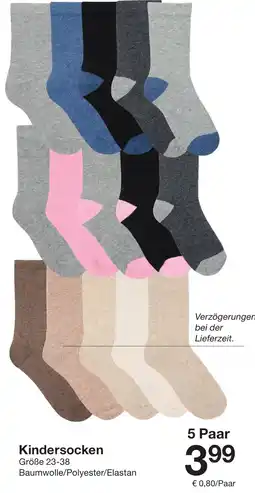Zeeman Kindersocken Angebot