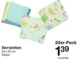 Zeeman Servietten Angebot