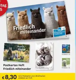 Post Postkarten Heft Friedlich miteinander Angebot