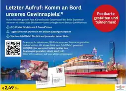Post Komm an Bord unseres Gewinnspiels Angebot