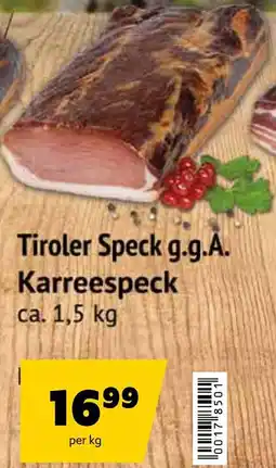 Eurogast Grissemann Tiroler Speck g.g.A. Karreespeck Angebot