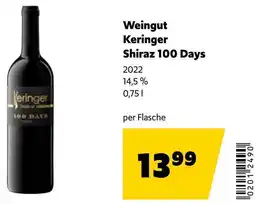 Eurogast Grissemann Weingut Keringer Shiraz 100 Days Angebot