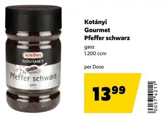 Eurogast Grissemann Kotányi Gourmet Pfeffer schwarz Angebot