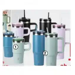 Maximarkt Tumbler mit Trinkhalm und auslaufsicherem Decke Maximarkt Angebot