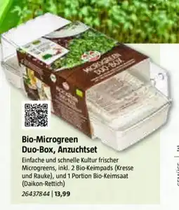 Bauhaus Bio-Microgreen Duo-Box, Anzuchtset Angebot
