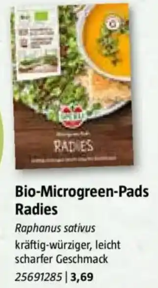 Bauhaus Bio-Microgreen-Pads Radies Angebot