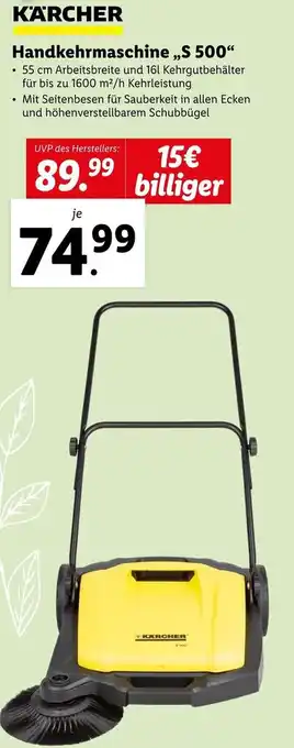 Lidl Kärcher Handkehrmaschine S 500 Angebot