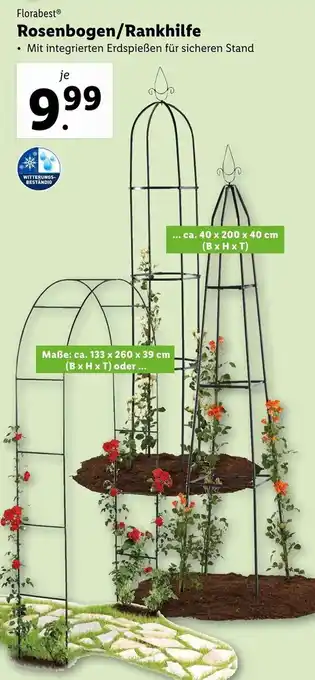 Lidl Florabest Rosenbogen Rankhilfe Angebot