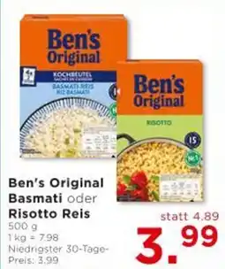 Unimarkt Ben's Original Basmati oder Risotto Reis Angebot