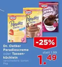 Unimarkt Dr. Oetker Paradiescreme oder Tassen- küchlein Angebot