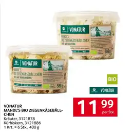 Transgourmet Vonatur mandl's bio ziegenkäsebäll- chen Angebot