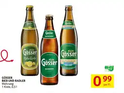 Transgourmet Gösser bier und radler Angebot