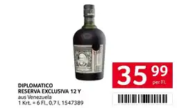 Transgourmet Diplomatico reserva exclusiva 12 y Angebot