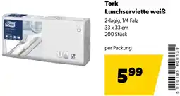 Landmarkt Tork Lunchserviette weiß Angebot