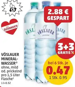 PENNY Vöslauer mineralwasser Angebot