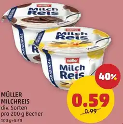 PENNY Müller milchreis Angebot