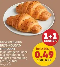 PENNY Bäckerkrönung nuss-nougat- croissant Angebot