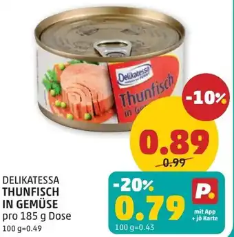 PENNY Delikatessa thunfisch in gemüse Angebot
