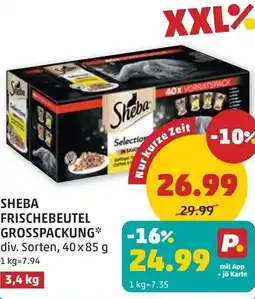 PENNY Sheba frischebeutel grosspackung Angebot