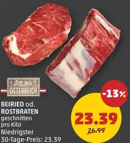 PENNY Beiried od. rostbraten Angebot