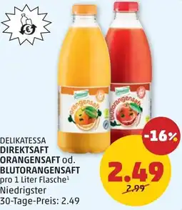 PENNY Direktsaft orangensaft od. blutorangensaft Angebot