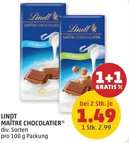 PENNY Lindt maître chocolatier Angebot