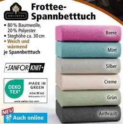Norma Frottee- Spannbetttuch Angebot