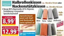 Norma Halbrollenkissen oder Nackenstützkissen Angebot