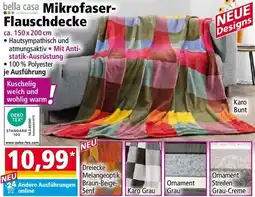 Norma bella casa Mikrofaser- Flauschdecke Angebot