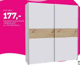 Mömax Schwebetürenschrank Urbanline Weiß/Eichefarben Angebot