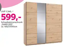 Mömax Schwebetürenschrank Gard 200 in Eiche Artisan Angebot