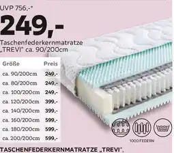 Mömax Taschenfederkernmatratze Trevi H3 Angebot