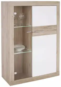 Möbelix Vitrine Malta B:96cm inkl. LED-Beleuchtung, Eichendekor 1803031812 Möbelix Angebot