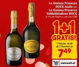 Interspar La Gioiosa Prosecco DOCG Asolo oder La Gioiosa Prosecco Valdobbiadene DOCG Angebot